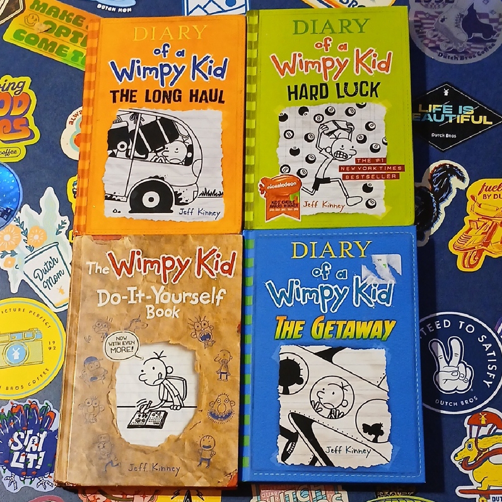 Diary Of A Wimpy Kid Book Bundle Of 4